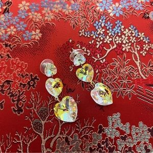 Heart Crystal Earrings